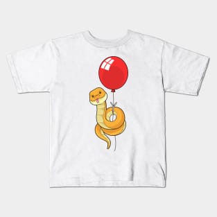 Snake with Balloon Kids T-Shirt